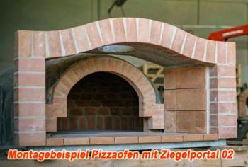Pizzaofen Nonno Famiglia 100x120 mit Ziegelbogen 02