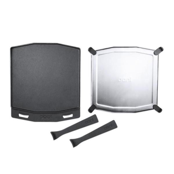 Ooni doppelseitige Grillpfanne Grizzler Pfanne aus Gusseisen Ooni doppelseitige Grillpfanne Grizzler Pfanne aus Gusseisen